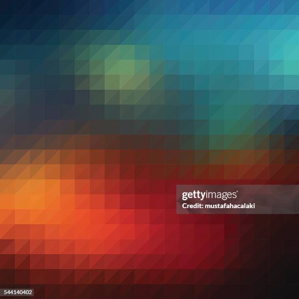 triangle diamond rainbow background - diamond grid pattern stock illustrations