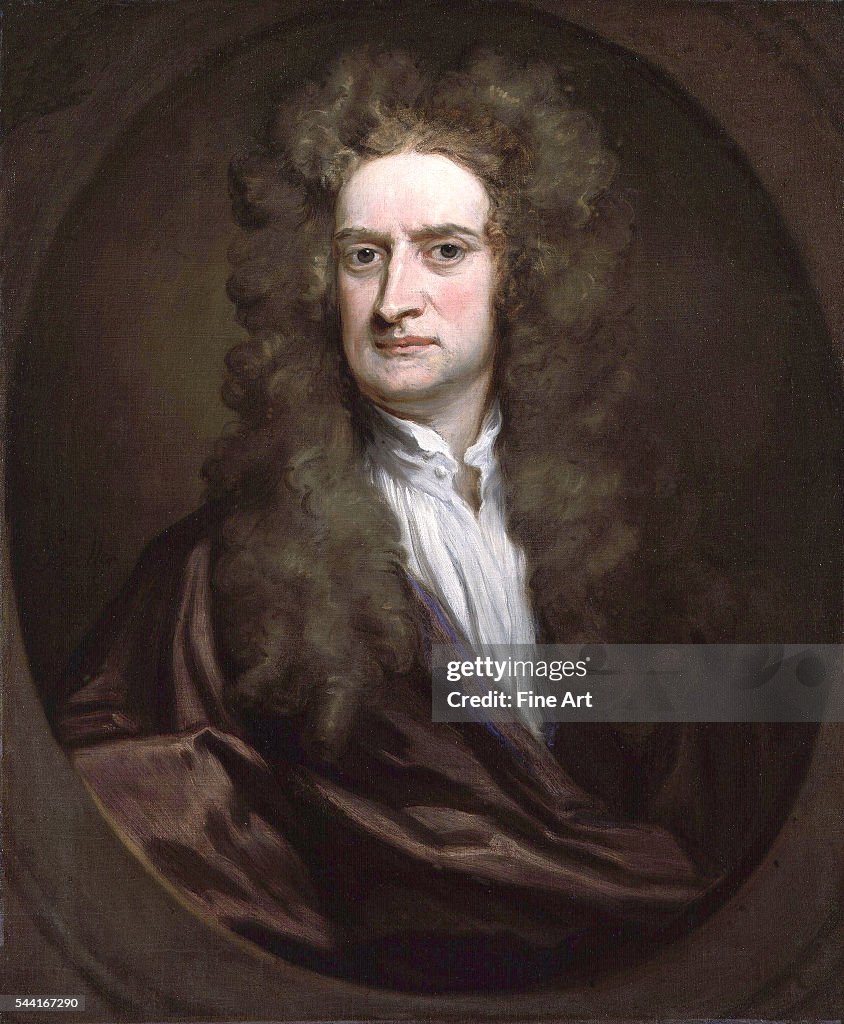 Portrait of Sir Isaac Newton by Sir Geoffrey Kneller