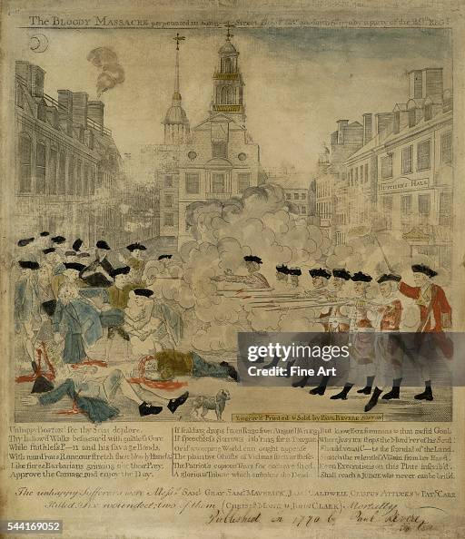 The Boston Massacre Engraving by Paul Revere