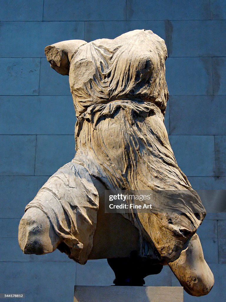Marble statue of Iris from Parthenon west pediment