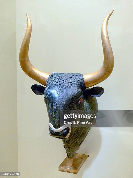 Rhyton created circa 1600 BC-1500 B.C. Located in the Archaeological Museum in Heraklion, Crete, Greece.