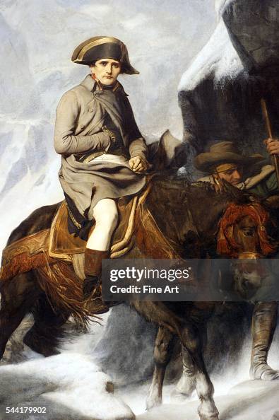 Napoleon Bonaparte Crossing the Alps in 1800 by school of Paul Delaroche Napoleon Bonaparte Crossing the Alps in 1800 by school of Paul Delaroche