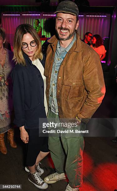 Sienna Guillory and Enzo Cilenti attend the Massive Attack after party at 100 Wardour St following their performance at the Barclaycard British...