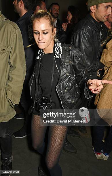 Alice Dellal attends the Massive Attack after party at 100 Wardour St following their performance at the Barclaycard British Summer Time Festival on...