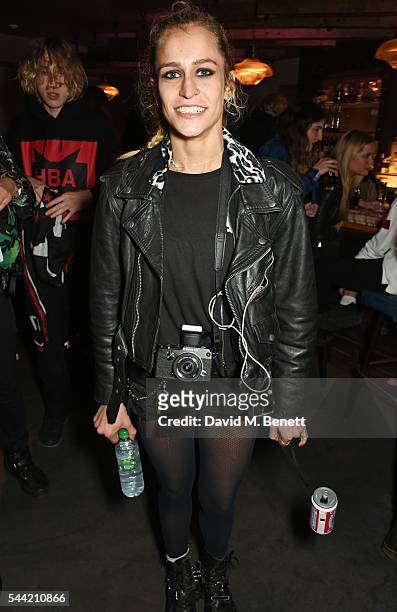Alice Dellal attends the Massive Attack after party at 100 Wardour St following their performance at the Barclaycard British Summer Time Festival on...