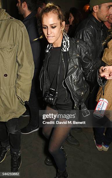 Alice Dellal attends the Massive Attack after party at 100 Wardour St following their performance at the Barclaycard British Summer Time Festival on...