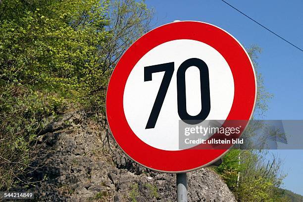 Tempolimit 70 Km/h Geschwindigkeitsbeschraenkung