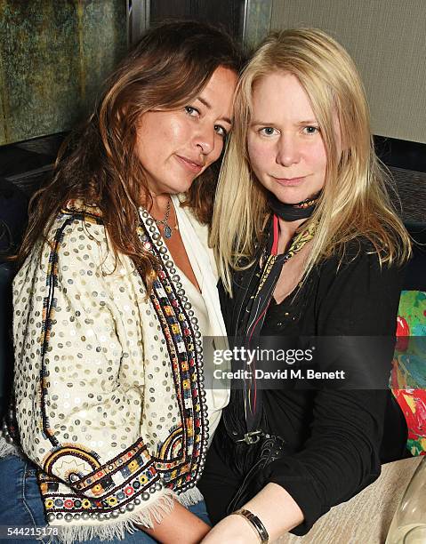 Jade Jagger and Lee Starkey attend the Massive Attack after party at 100 Wardour St following their performance at the Barclaycard British Summer...