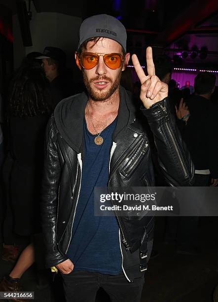 Harry Treadaway attends the Massive Attack after party at 100 Wardour St following their performance at the Barclaycard British Summer Time Festival...