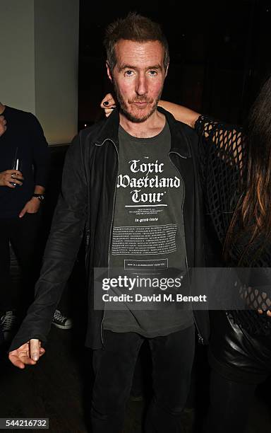 Robert Del Naja attends the Massive Attack after party at 100 Wardour St following their performance at the Barclaycard British Summer Time Festival...