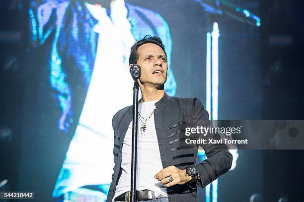 Marc Anthony performs in concert at the RCD Español stadium on July 1, 2016 in Barcelona, Spain.