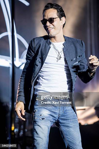 Marc Anthony performs in concert at the RCD Español stadium on July 1, 2016 in Barcelona, Spain.