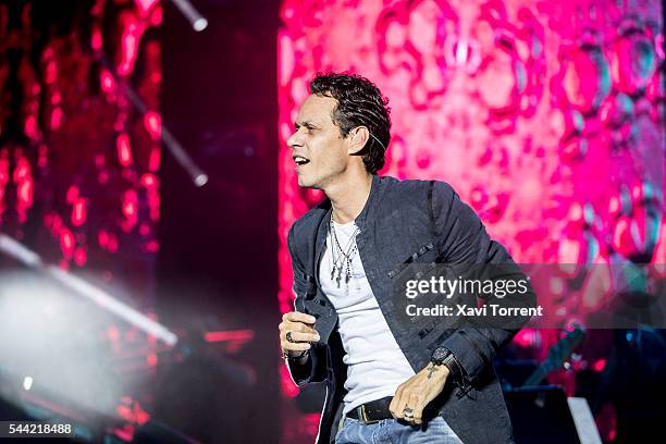 Marc Anthony performs in concert at the RCD Español stadium on July 1, 2016 in Barcelona, Spain.