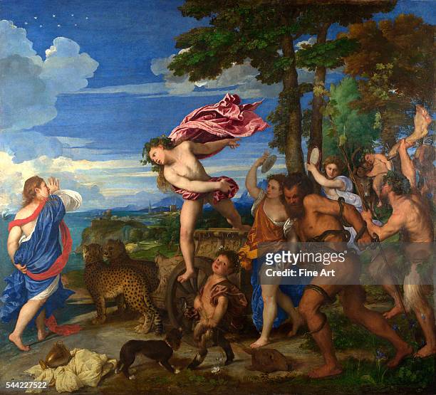 Titian, Bacchus and Ariadne, 1520-1523. Oil on canvas, 191 x 176.5 cm . National Gallery, London, England. | Located in: National Gallery, London.