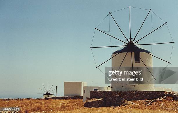 Griechenland, Griechische Inseln, Kykladen, Insel Sifnos, Artemonas, Muehlen