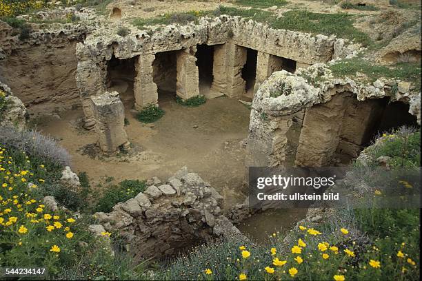 Griechenland, Zypern, Paphos, Gaeber ausserhalb von Kato Paphos, in denen Angehoerige der ptolemaeischen und roemischen Oberschicht beigesetzt wurden