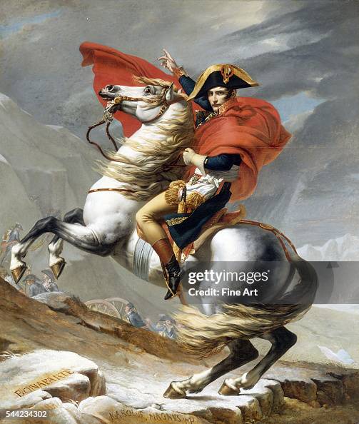 Napoleon At The Saint-Bernard Pass by Jacques-Louis David