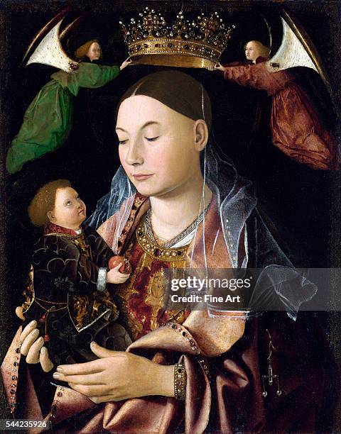 Circa 1460-1469. Oil on wood, 43.2 x 34.3 cm. National Gallery, London, England.