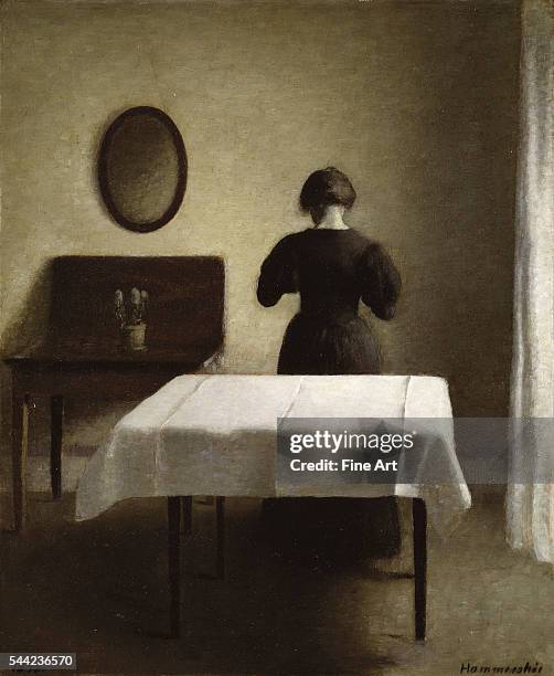 Vilhelm Hammershi, aka Wilhelm Hammershoi. Circa 1890. Oil on canvas. Private collection.