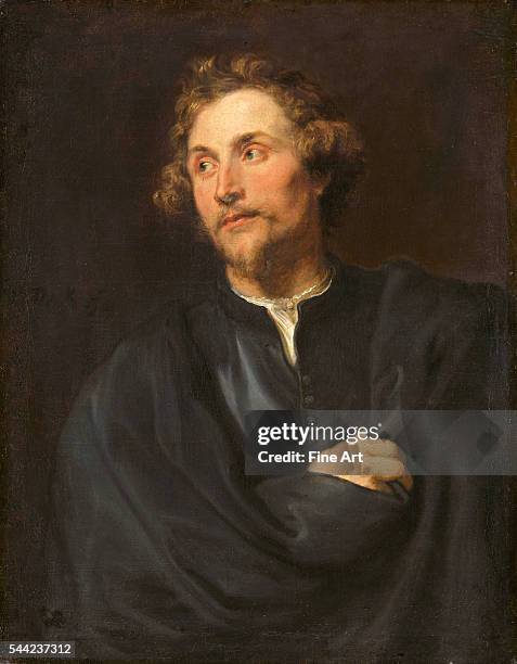 Peternel Portrait of Georg Petel, German sculptor and ivory carver. 1628. Oil ...