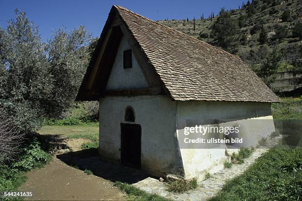 Griechenland, Zypern, Galáta,Troodosgebirge: Erzengel Michael Kapelle