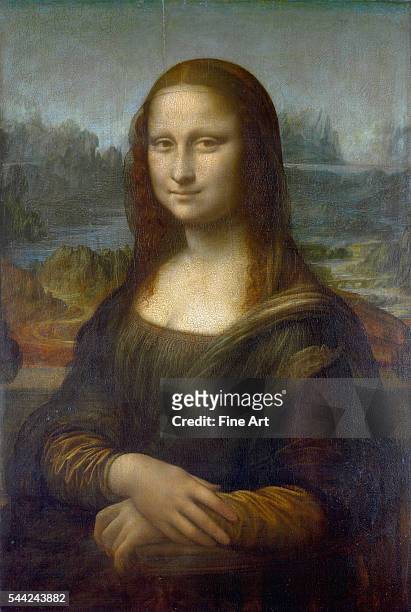 Leonardo da Vinci, Mona Lisa , c. 1503–19, oil on poplar, 77 × 53 cm , Musée du Louvre, Paris.