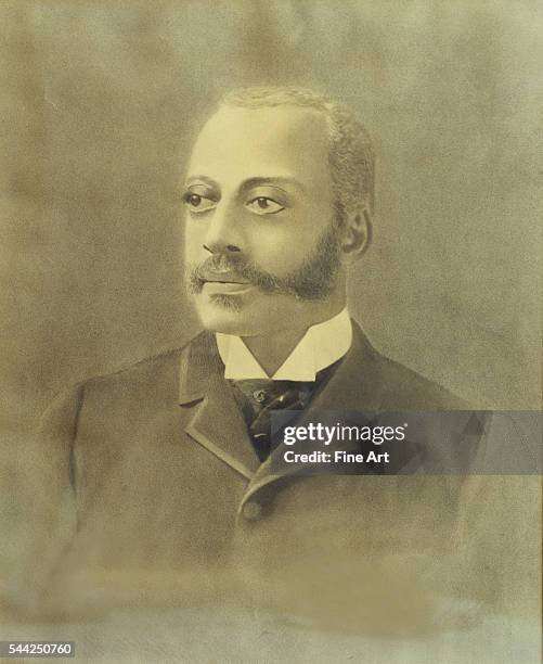 Early portrait of Charles Douglass, third youngest son of Frederick, in pencil and ink from a photograph, located at the historic Frederick Douglass...