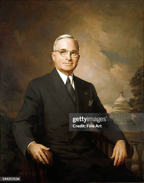 Greta Kempton, official portrait of President Harry S. Truman oil on canvas, Harry S. Truman Presidential Library.