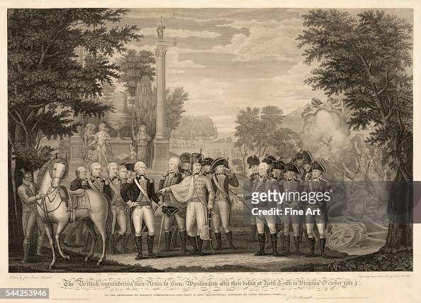 British Surrendering Their Arms to General Washington after Their Defeat at Yorktown