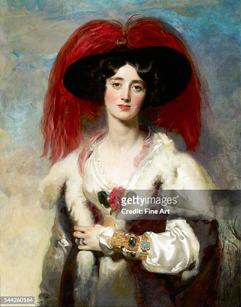 Thomas Lawrence , Julia, Lady Peel oil on canvas, 90.8 × 70.8 cm , Frick Collection, New York.