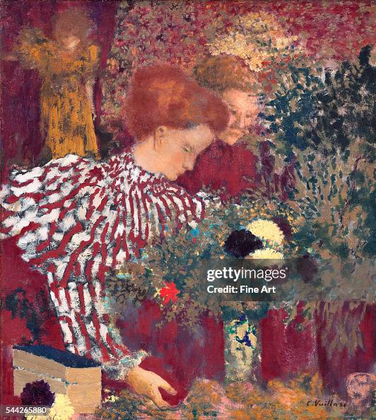 Woman in a Striped Dress by Edouard Vuillard Woman in a Striped Dress by Edouard Vuillard
