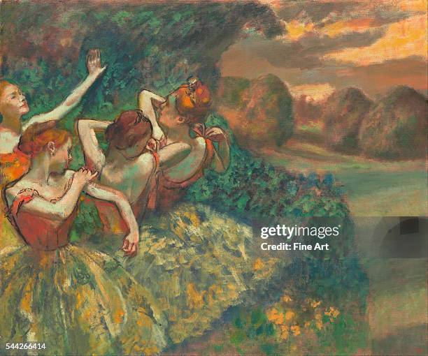 Edgar Degas , Four Dancers, c. 1899, oil on canvas, 151.1 x 180.2 cm , National Gallery, Washington, D.C.