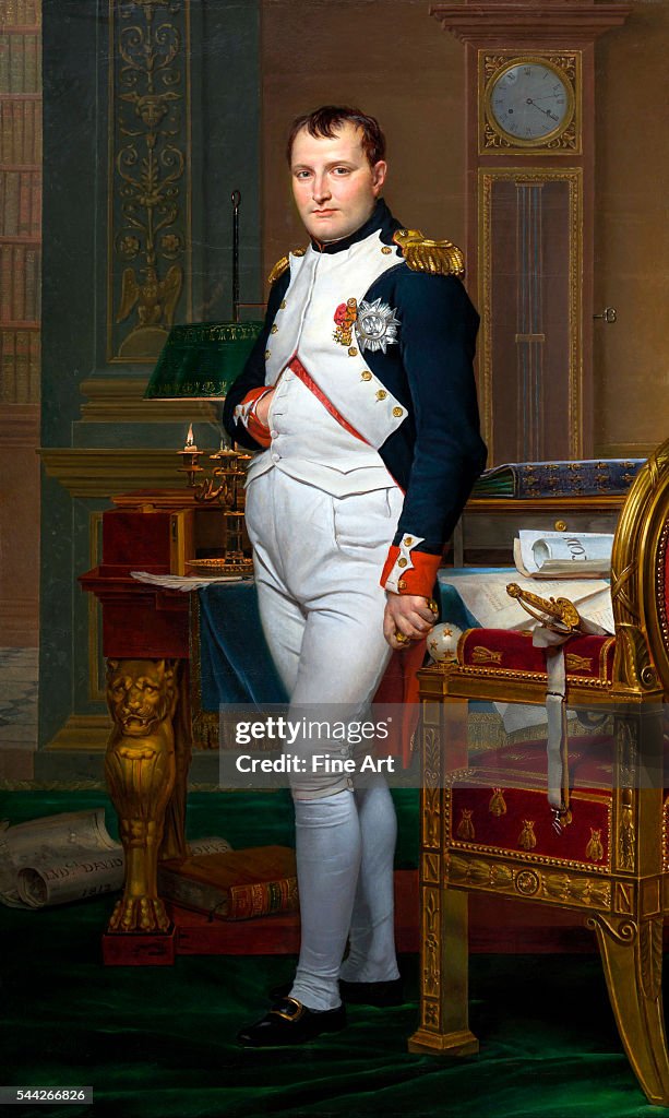 The Emperor Napoleon in His Study at the Tuileries by Jacques-Louis David