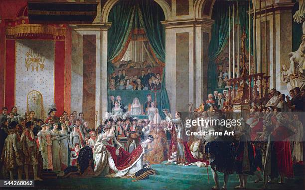 Jacques-Louis David and Georges Rouget , Coronation of Emperor Napoleon I and Coronation of the Empress Josephine in Notre-Dame de Paris, December 2...