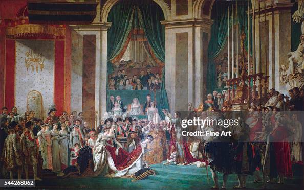 Coronation of Emperor Napoleon I and Coronation of the Empress Josephine in Notre-Dame de Paris, December 2, 1804 by Jac Coronation of Emperor Napoleon I and Coronation of the Empress Josephine in Notre-Dame de Paris, December 2, 1804 by Jac