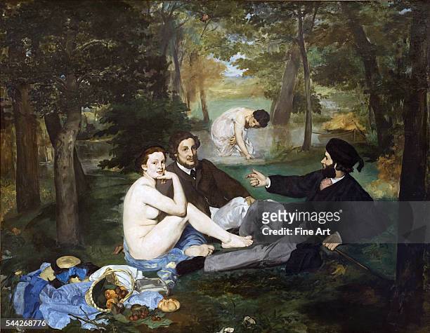 Édouard Manet , Le Déjeuner sur l'herbe oil on canvas, Musée d'Orsay