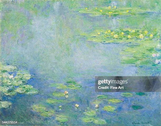 Claude Monet , Waterlilies, c. 1906, oil on canvas, 73 x 92.5 cm , Ohara Museum of Art, Kurashiki, Japan.