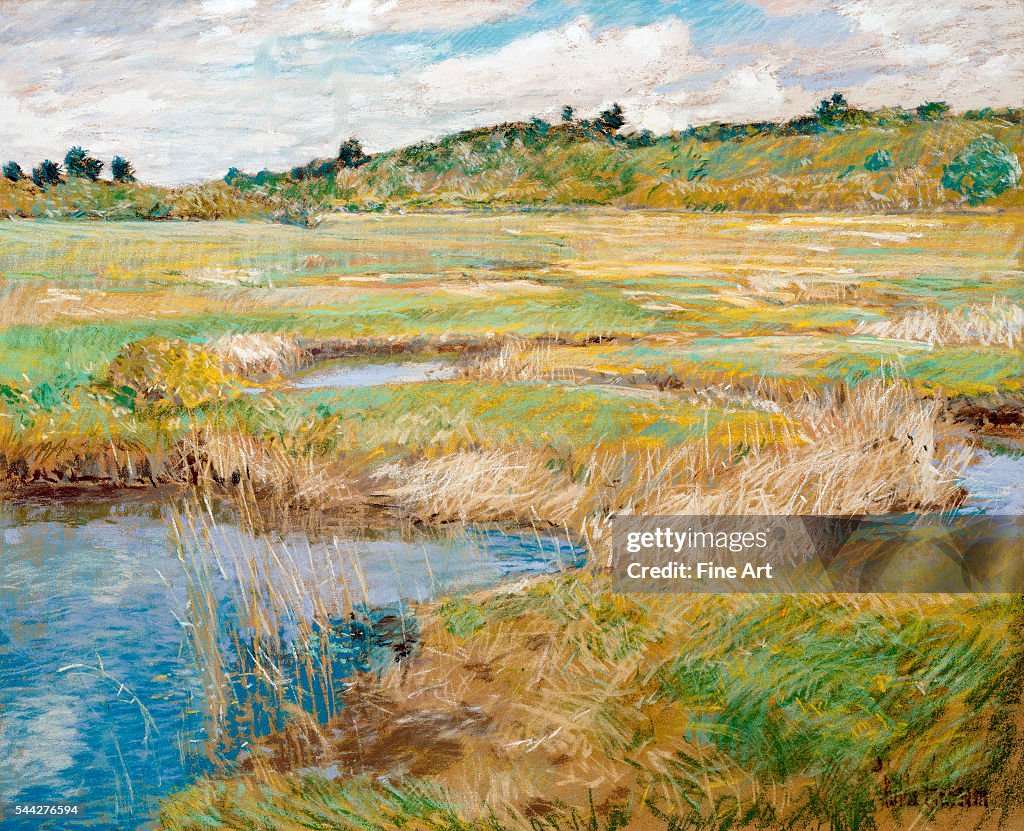The Concord Meadow, Concord, Massachusetts by Childe Hassam
