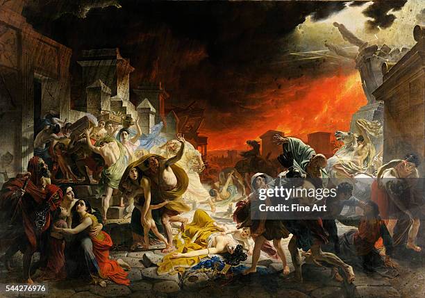 Karl Briullov , The Last Day of Pompeii , 1830-33, oil on canvas, 456.5 x 651 cm , State Russian Museum, St. Petersburg, Russia.