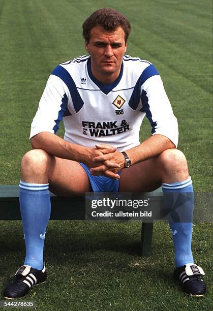 Uwe Kliemann, German football coach , portrait 1991