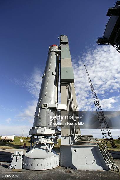 Russland, Weltraumbahnhof, Raketenstartgelaende Plessezk suedlich der Gebietshauptstadt Archangelsk CRYOSAT startet am 8. Oktober 2005 mit...