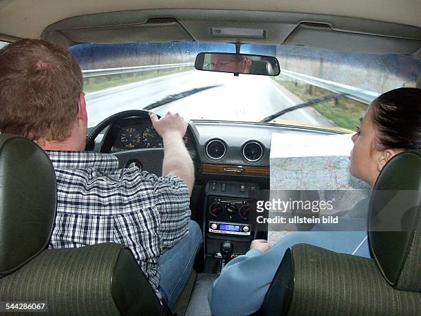 Autofahrt, Blick aus dem fahrenden Auto- 2006