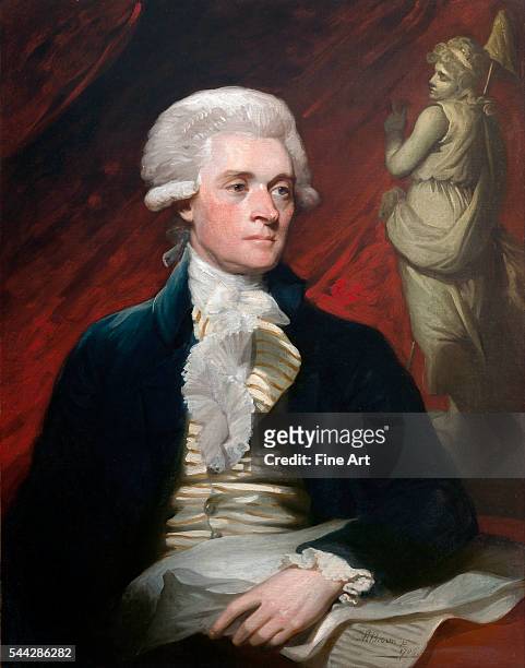 Mather Brown , Thomas Jefferson oil on canvas, 91.4 x 71.1 cm , National Portrait Gallery, Washington, D.C.