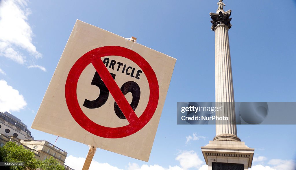 Anti 'Brexit' March In London