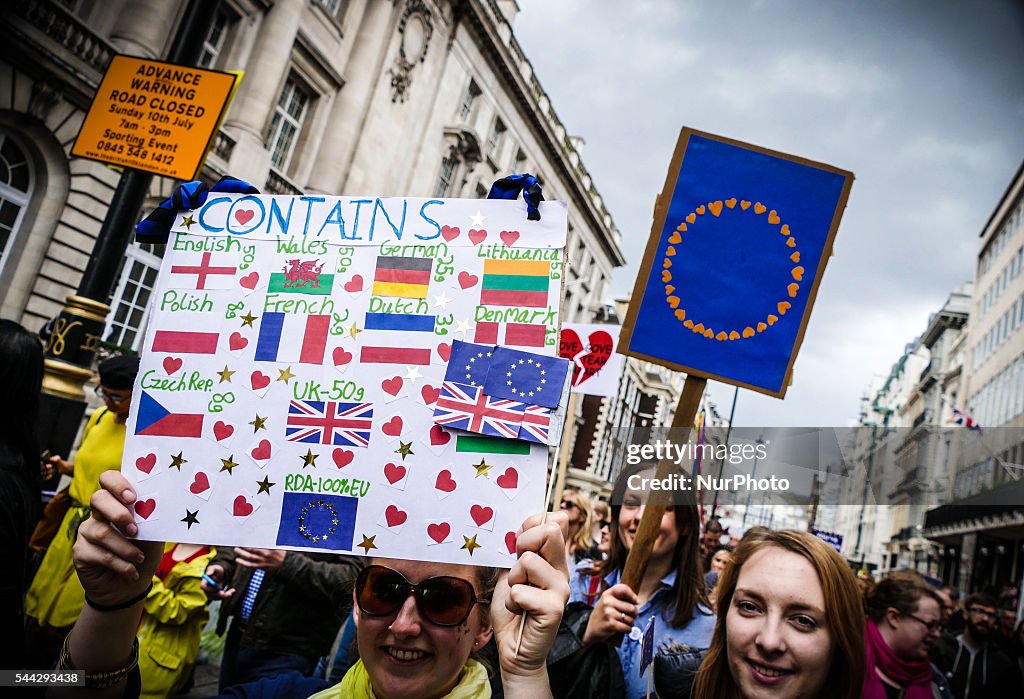 Anti 'Brexit' March In London