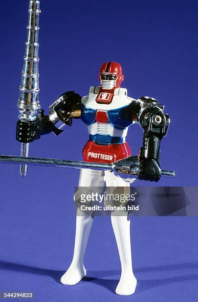 Spiezeugroboter - Weltraum-Ritter Gordian I Protesser aus einer japanischen Zeichentrickserie - 1982