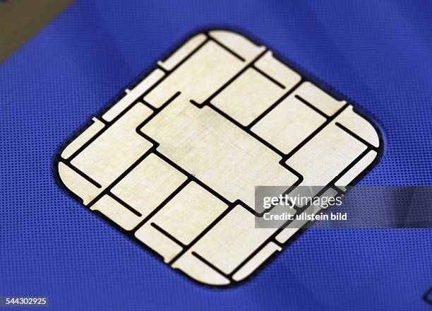 Kreditkarte, elektronische Chip auf einer EC-Karte