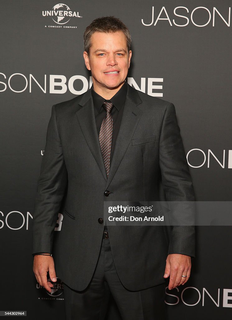 Jason Bourne Australian Premiere - Arrivals