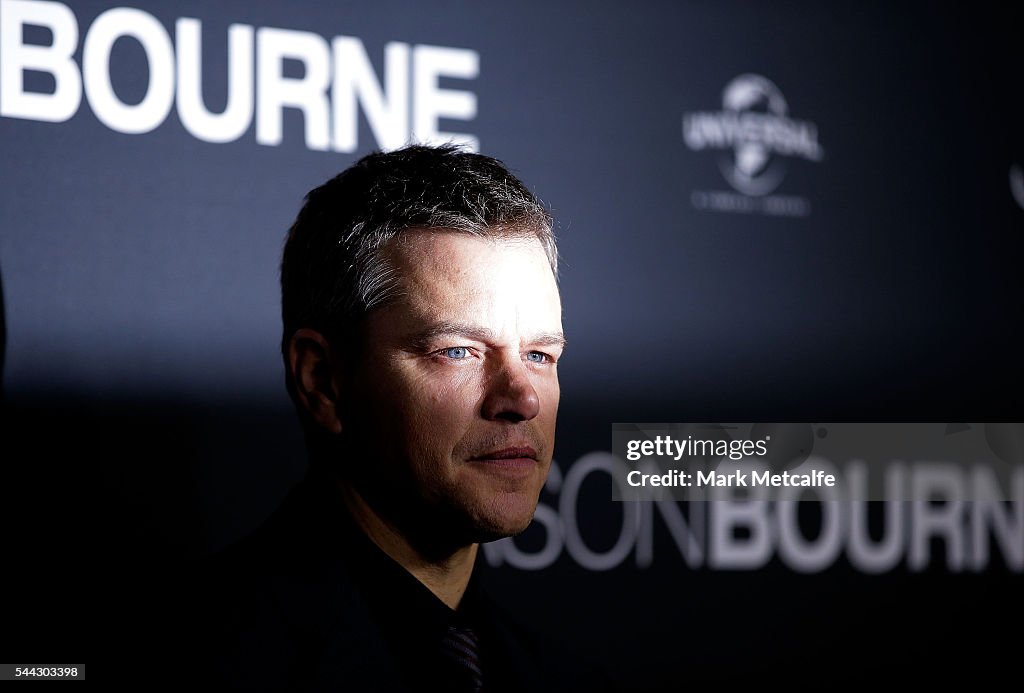 Jason Bourne Australian Premiere - Arrivals