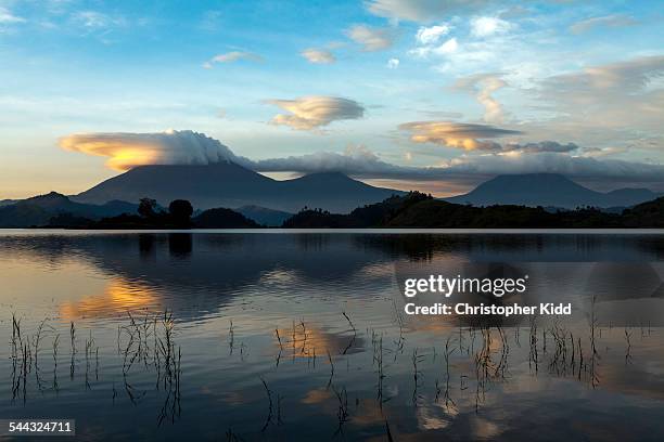 virunga volcanoes, uganda - christopher kidd stock pictures, royalty-free photos & images